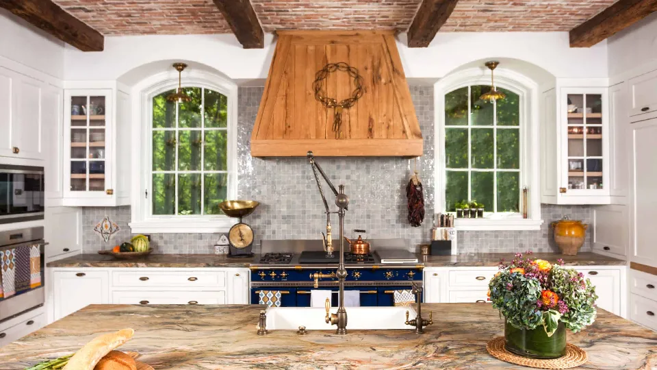 Stone and Wood themed kitchen