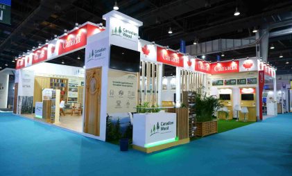 Canadian wood booth at DelhiWood
