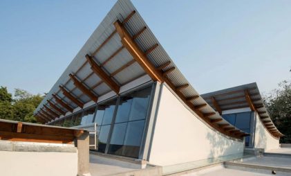 India’s first Canadian wood glulam structure - CEPT University - Ahmedabad, canadian wood engineered wood products webinar on Indian wood