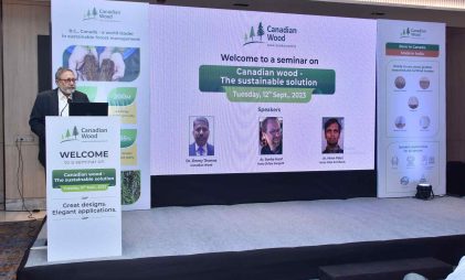sustainable solution, wood seminar in Ahmedabad