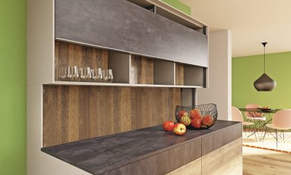 Vertically sliding kitchen furniture by Hettich