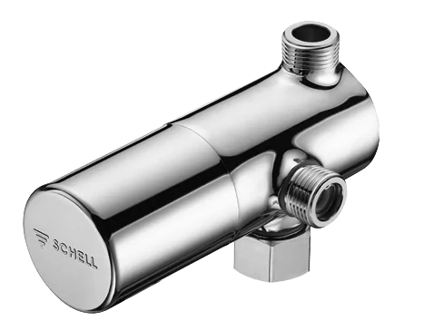 thermostatic angle valve by schell with anti-scalding